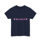 Pink Heart Bold Letter Unisex Heavy Cotton Tee - snazzymerch