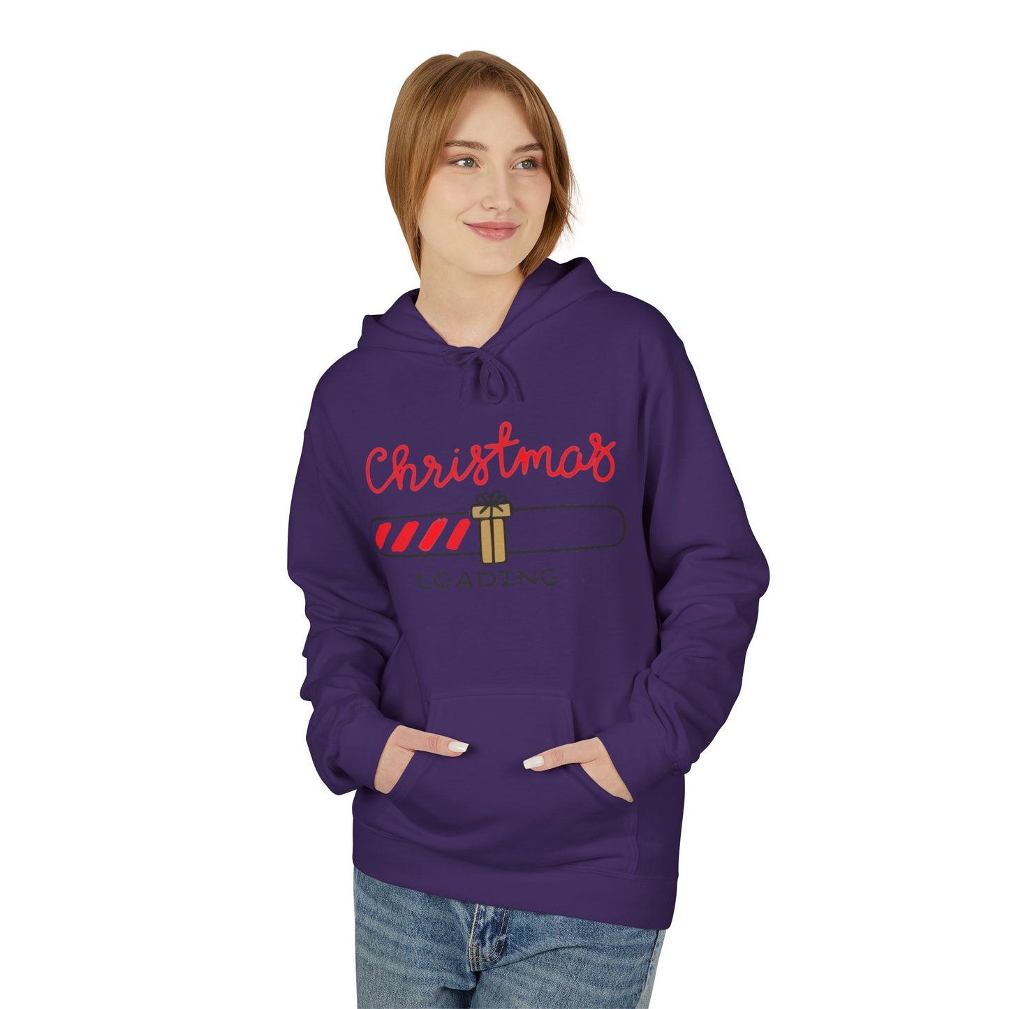 Christmas Loading Hoodie – Holiday Edition Printify