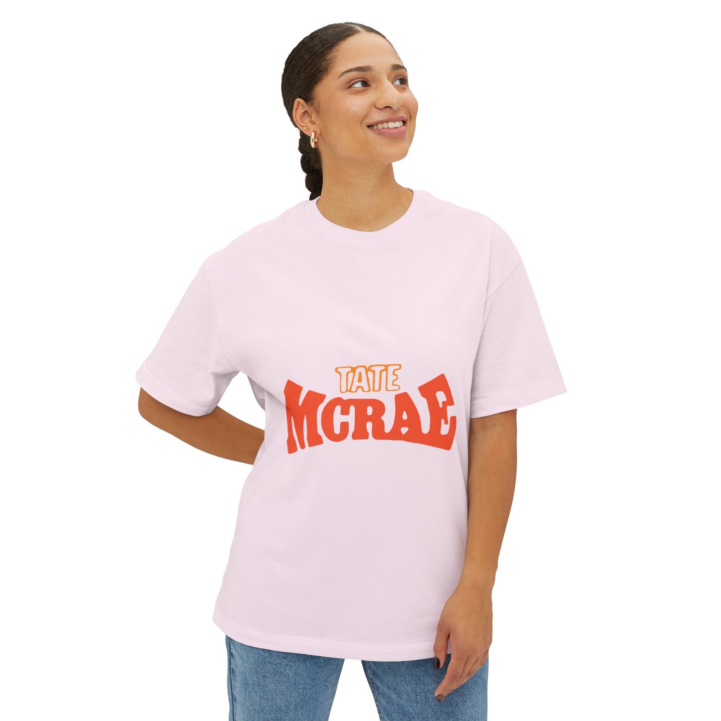 Pastel Retro Unisex Oversized Boxy Tee - snazzymerch