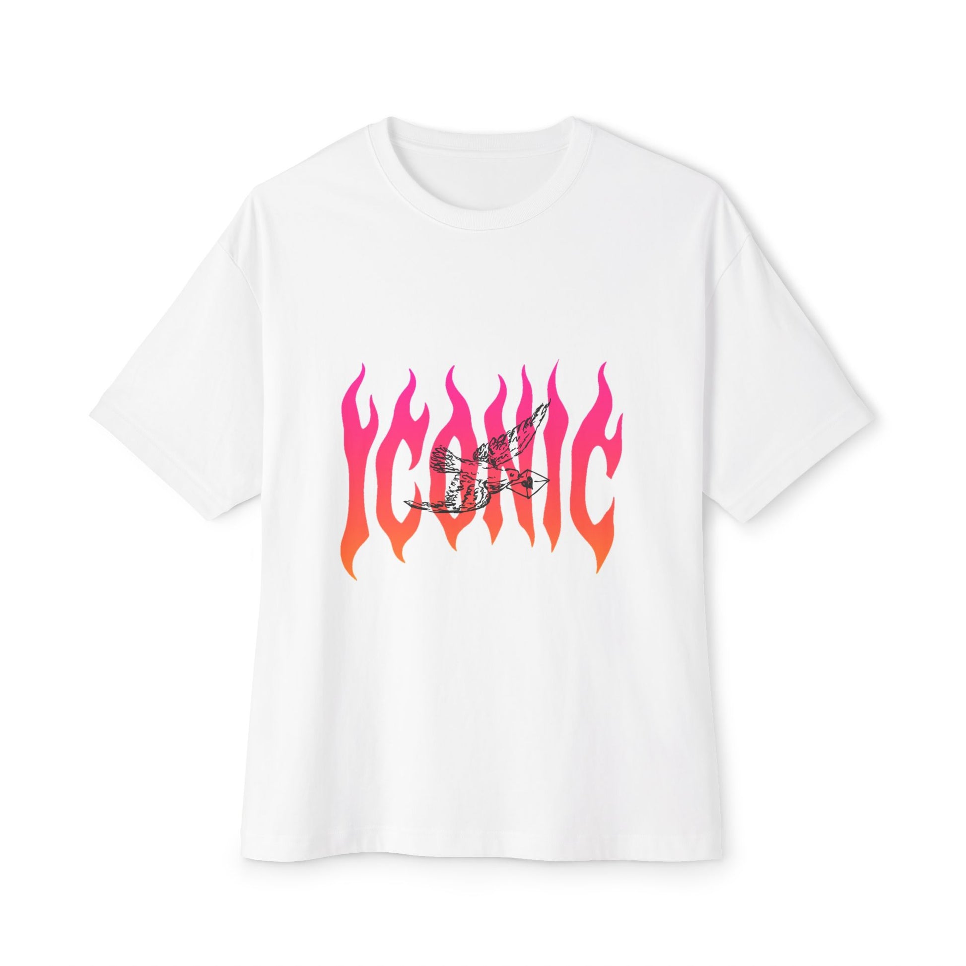 Flame Flight Iconic Unisex Oversized Boxy tee Printify