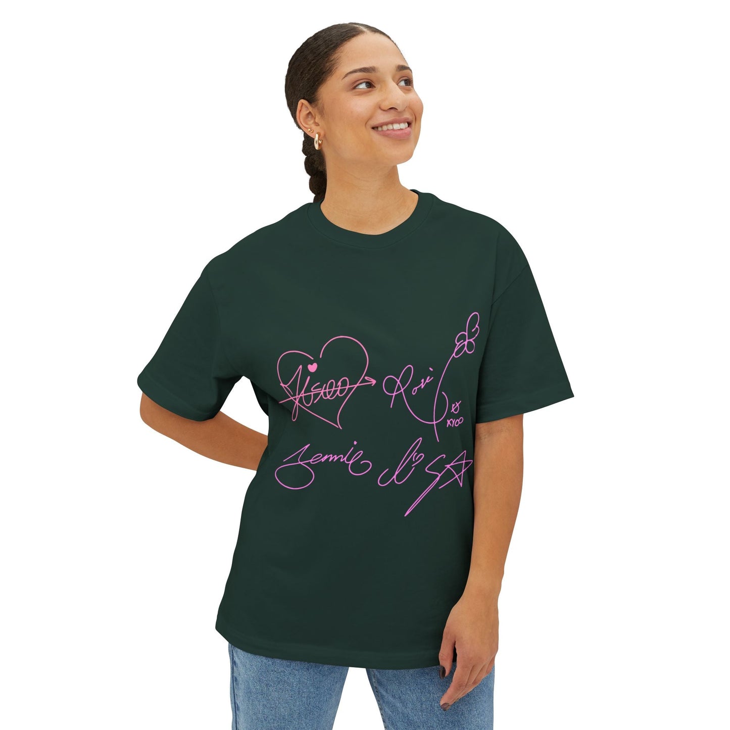 Signature Autograph – Oversized Boxy Tee Printify