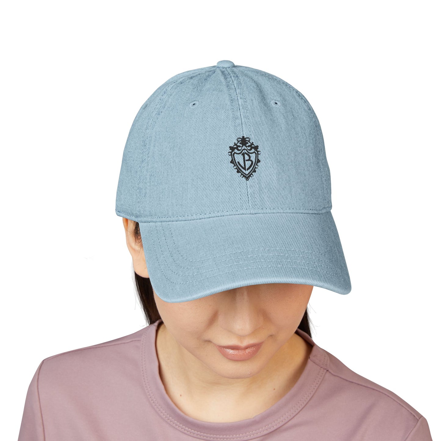 Minimal Black Denim Hat (Embroidery) - snazzymerch