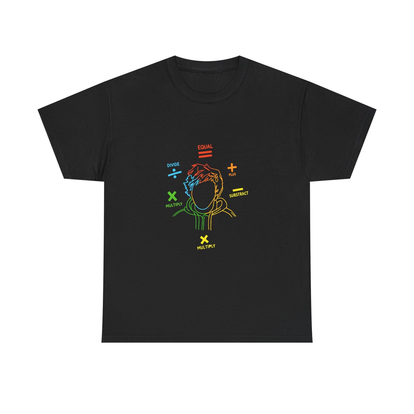 Minimalist Divide Symbol with Brush Unisex Heavy Cotton Tee Printify