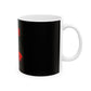 Art Portrait Ceramic Mug, (11oz, 15oz) - snazzymerch