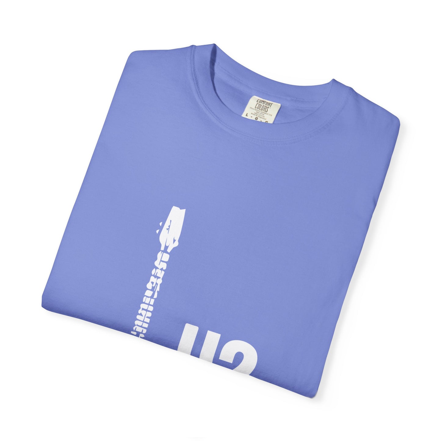 Minimal Guitar Logo Unisex Garment-Dyed T-shirt - snazzymerch
