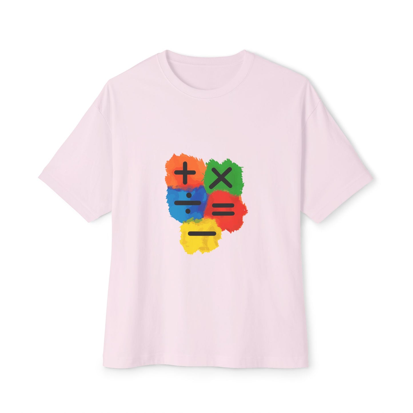 Copy of Copy of Copy of  Orange Divide Symbol Oversized Boxy Tee Printify