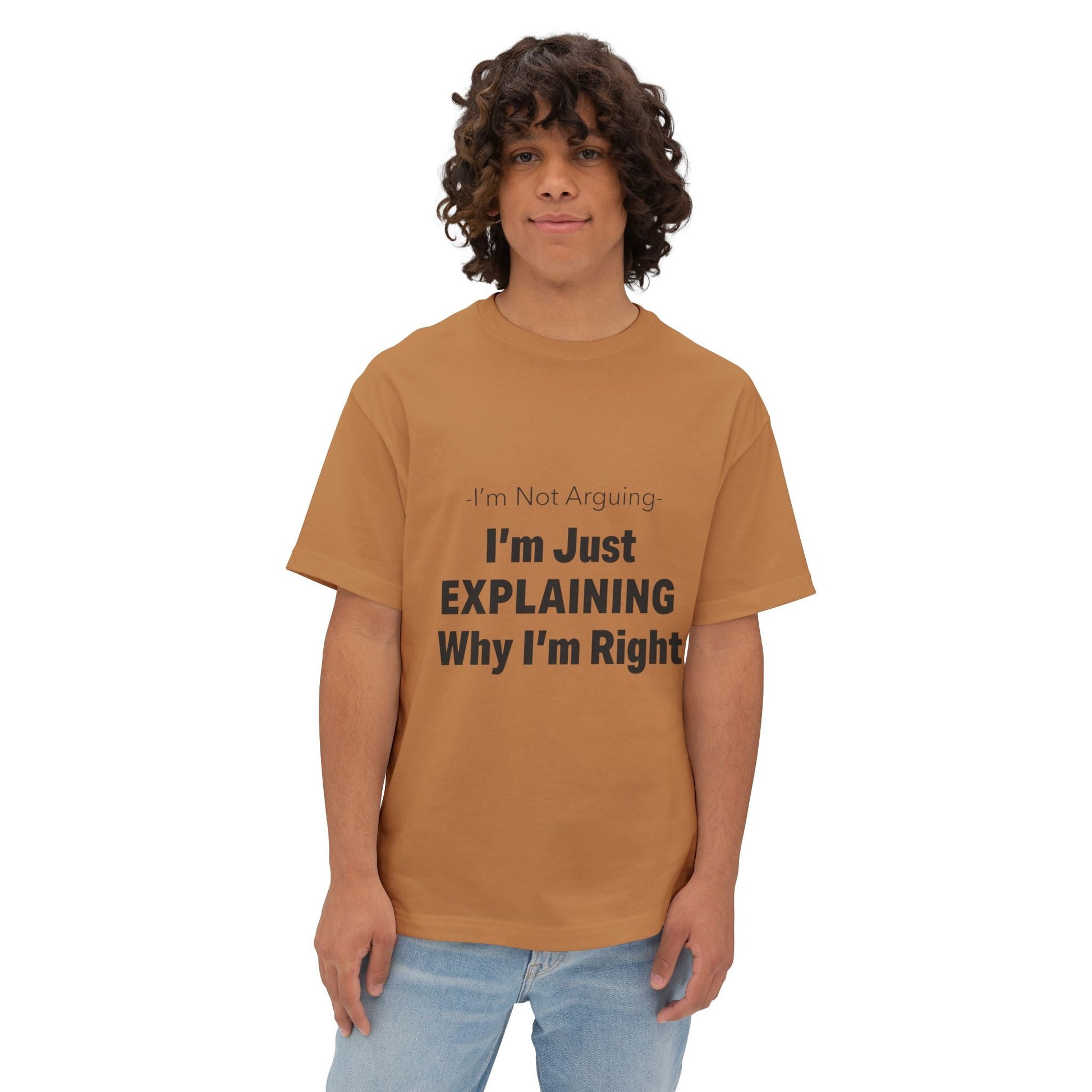 Unisex Oversized Tee – Snazzy No Argument Edition Printify