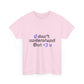 I <3 U Blue Type Unisex Heavy Cotton Tee - snazzymerch
