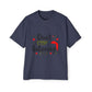 Don't Stop Believing Oversized Tee – Festive Christmas Quote T-Shirt Printify