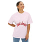 Red Dress Aesthetic Unisex Oversized Boxy Tee - snazzymerch