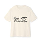 Billie Eilish Inspired Oversized T-Shirt – Eyes & Shadows Gothic Edition Printify