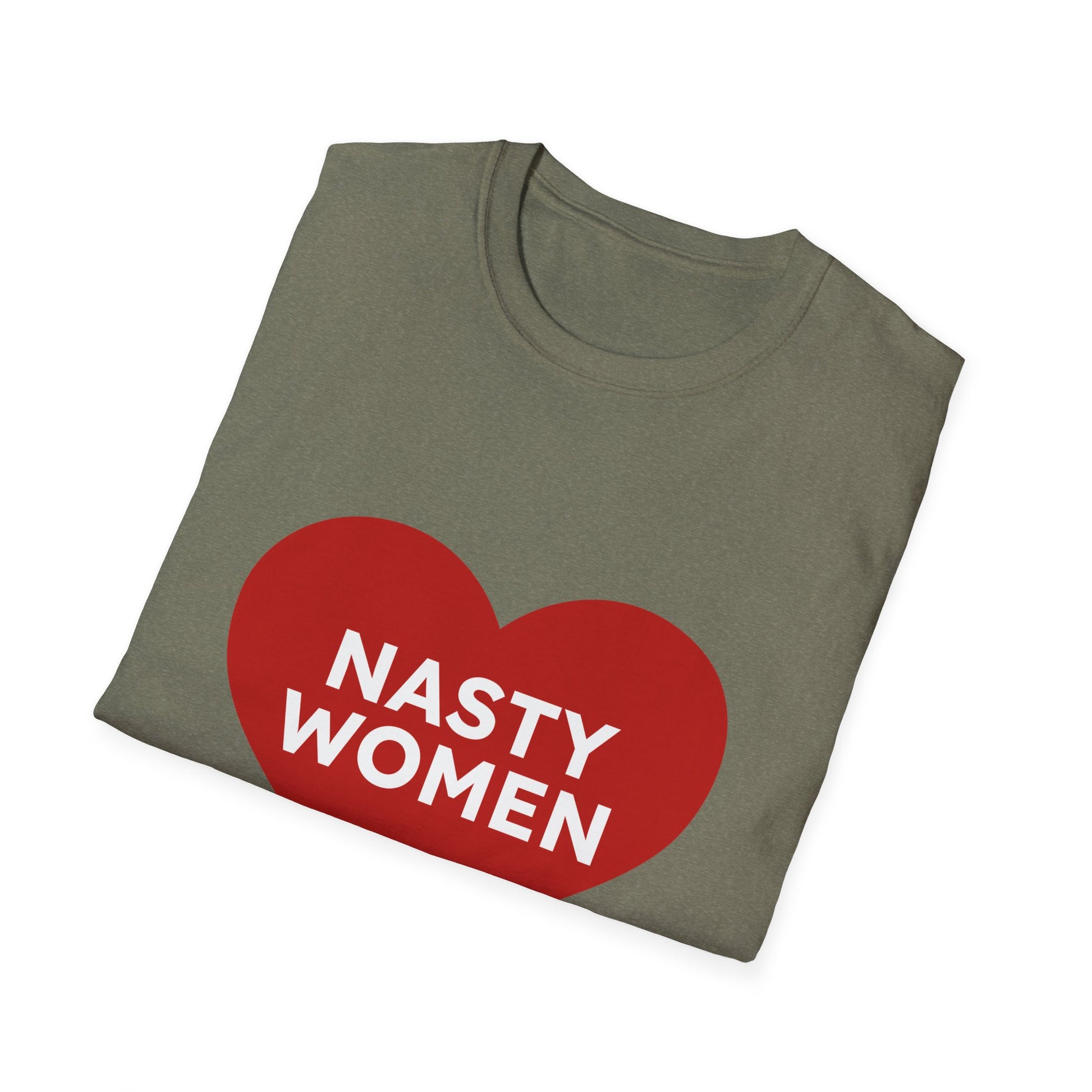 Nasty Women Heart - Unisex Softstyle T-shirt Printify