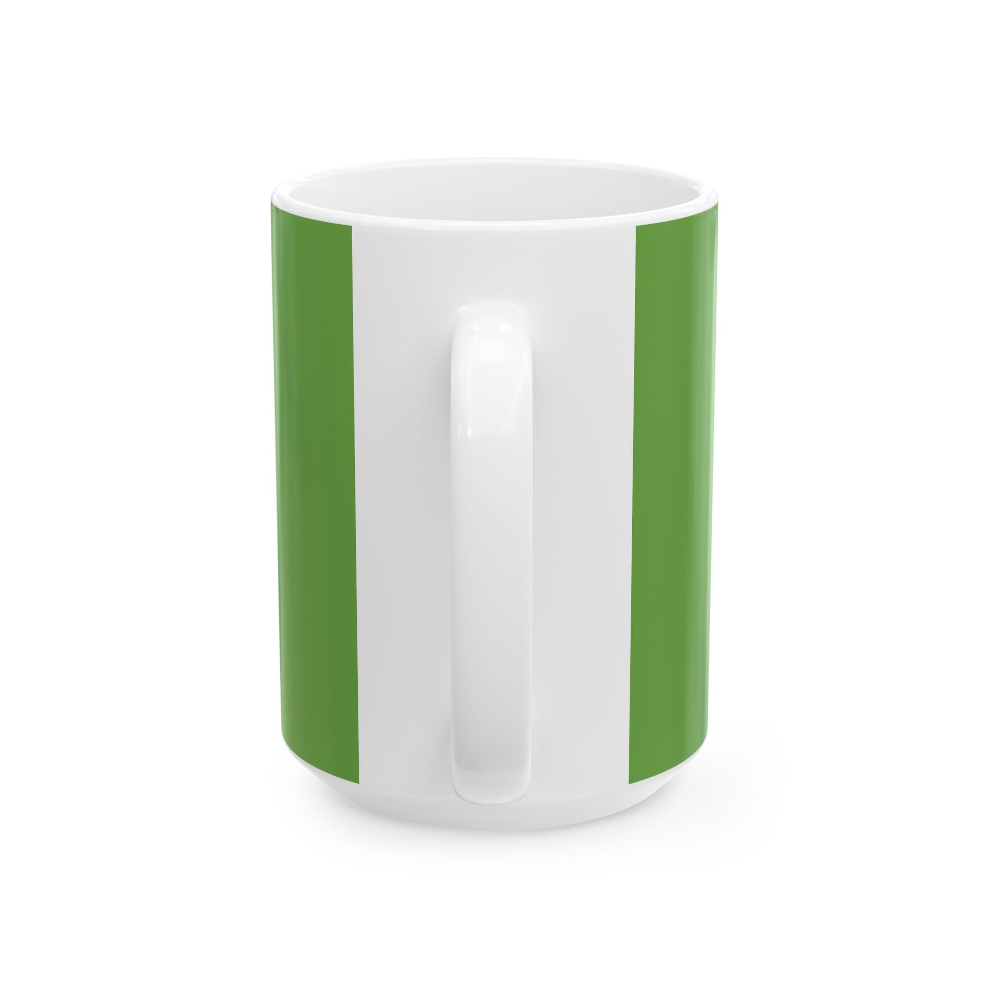 Green Text Statement Ceramic Mug, (11oz, 15oz) - snazzymerch