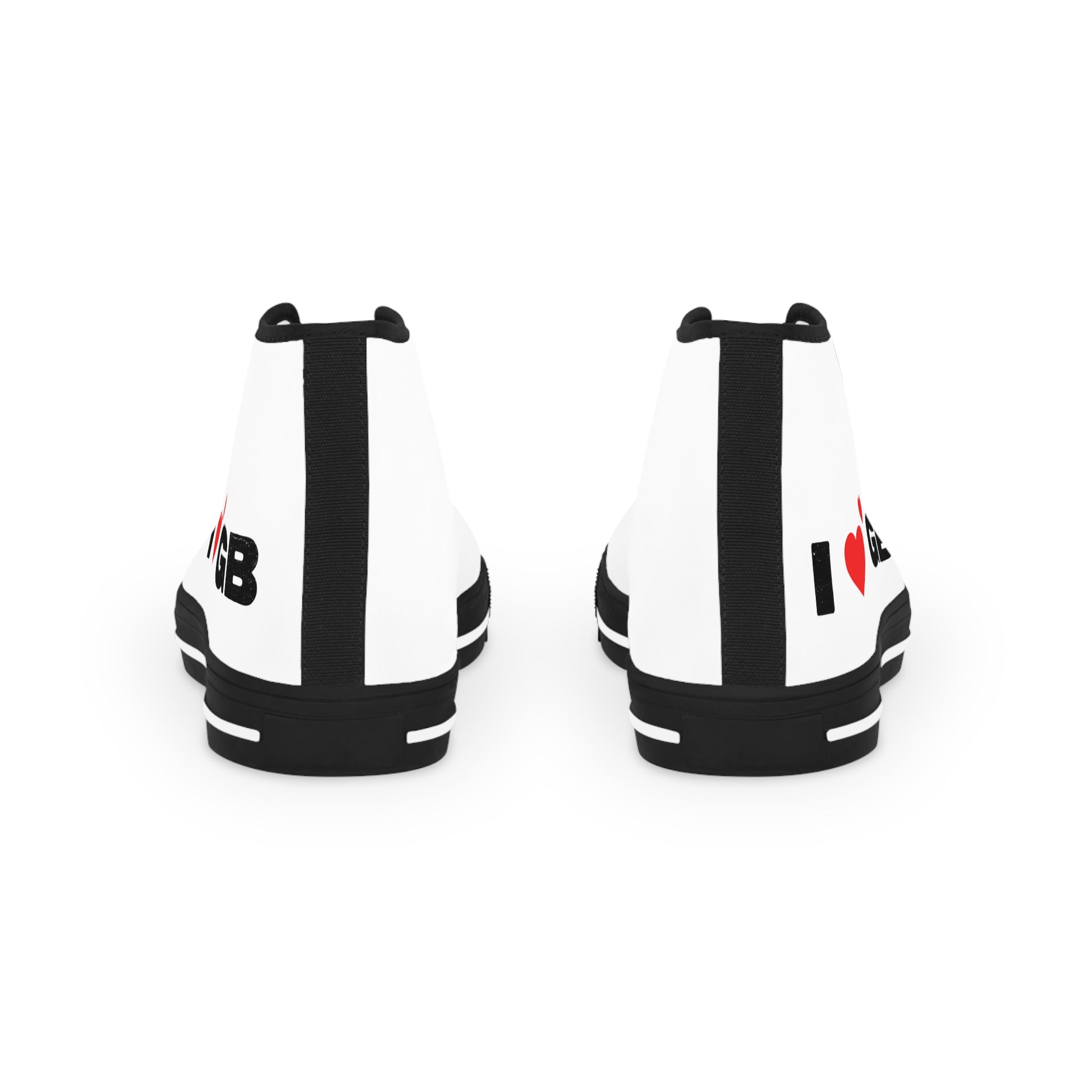 Heart Beats Louder High Top Sneakers - snazzymerch