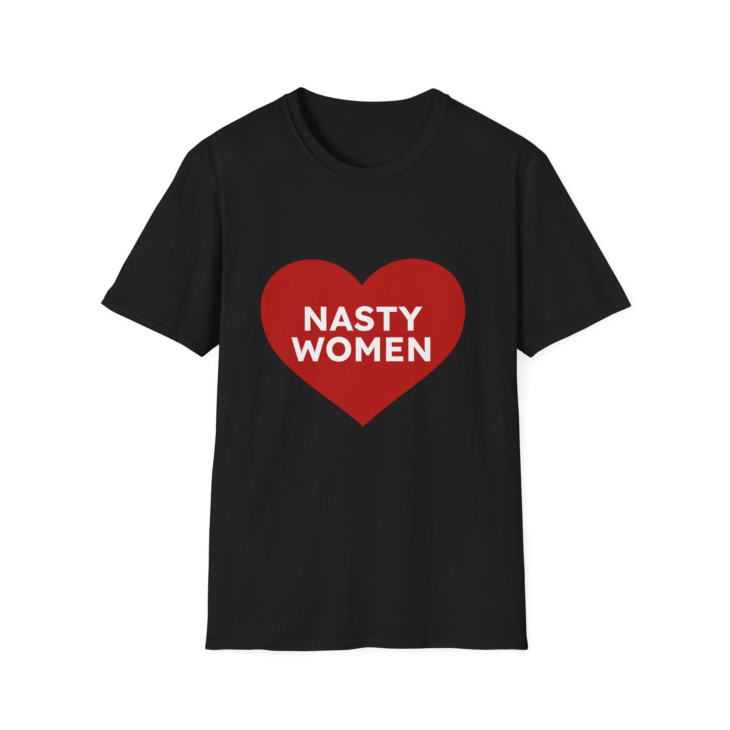 Nasty Women Heart - Unisex Softstyle T-shirt Printify