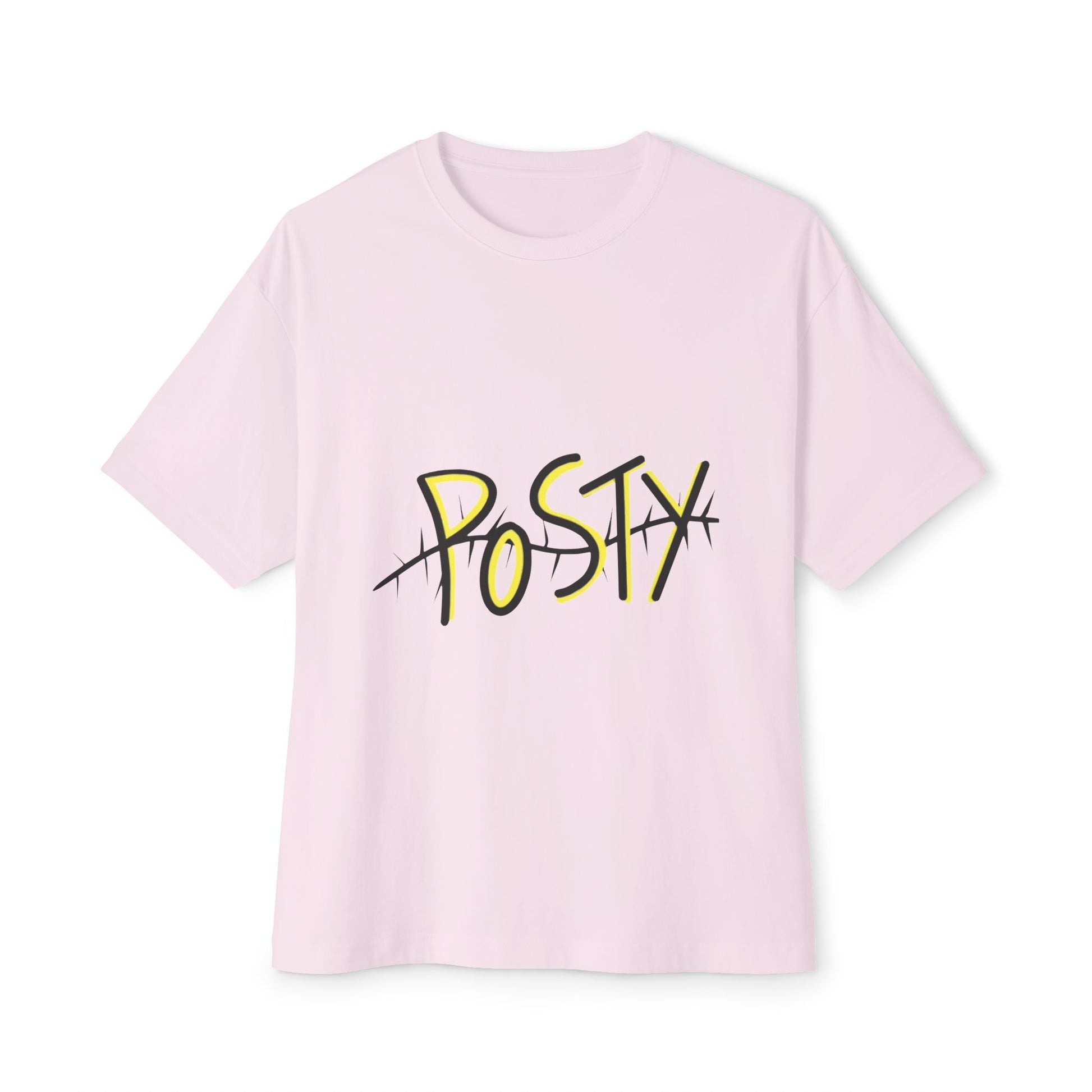 Abstract Black Barbed Wire Unisex Oversized Boxy Tee Printify