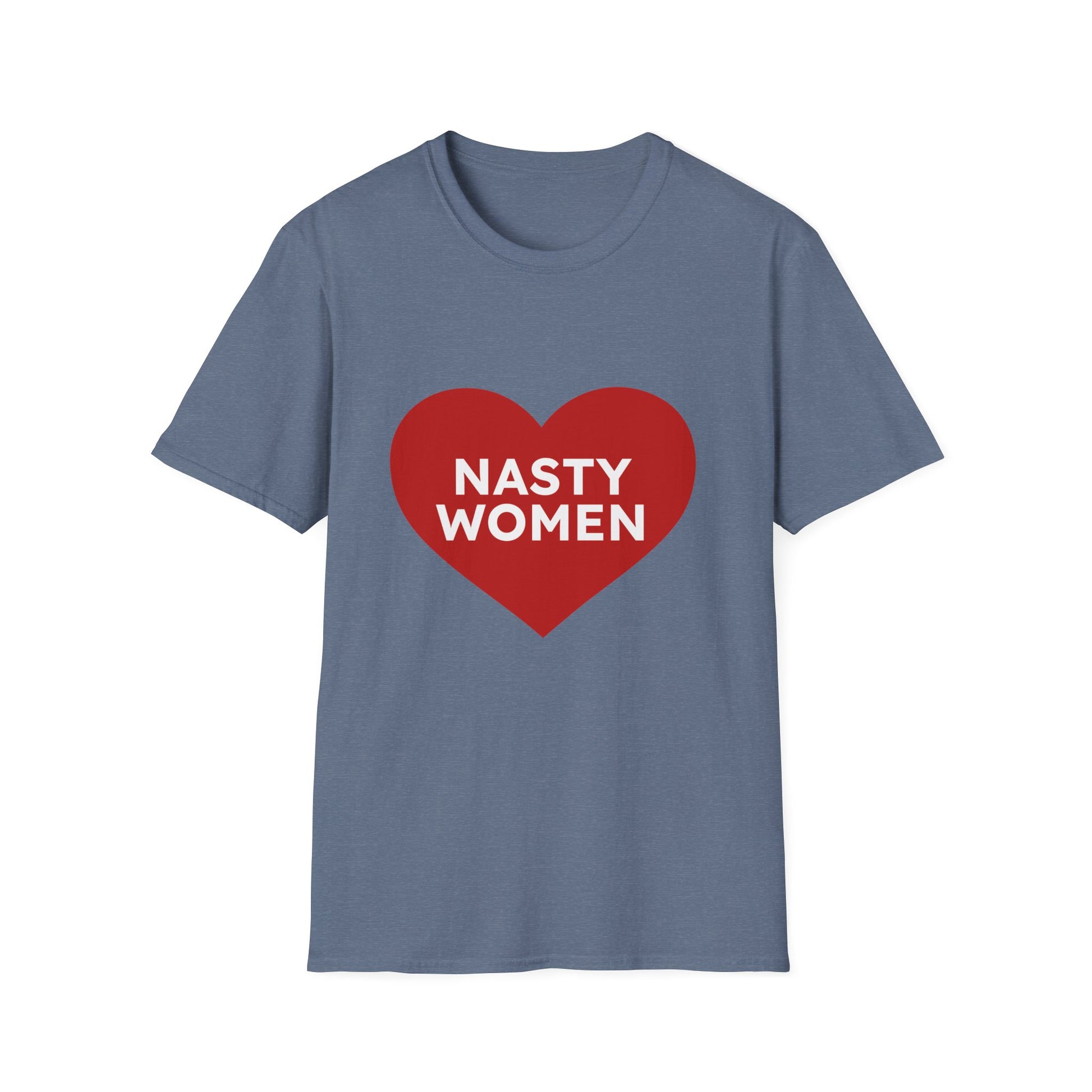 Nasty Women Heart - Unisex Softstyle T-shirt Printify