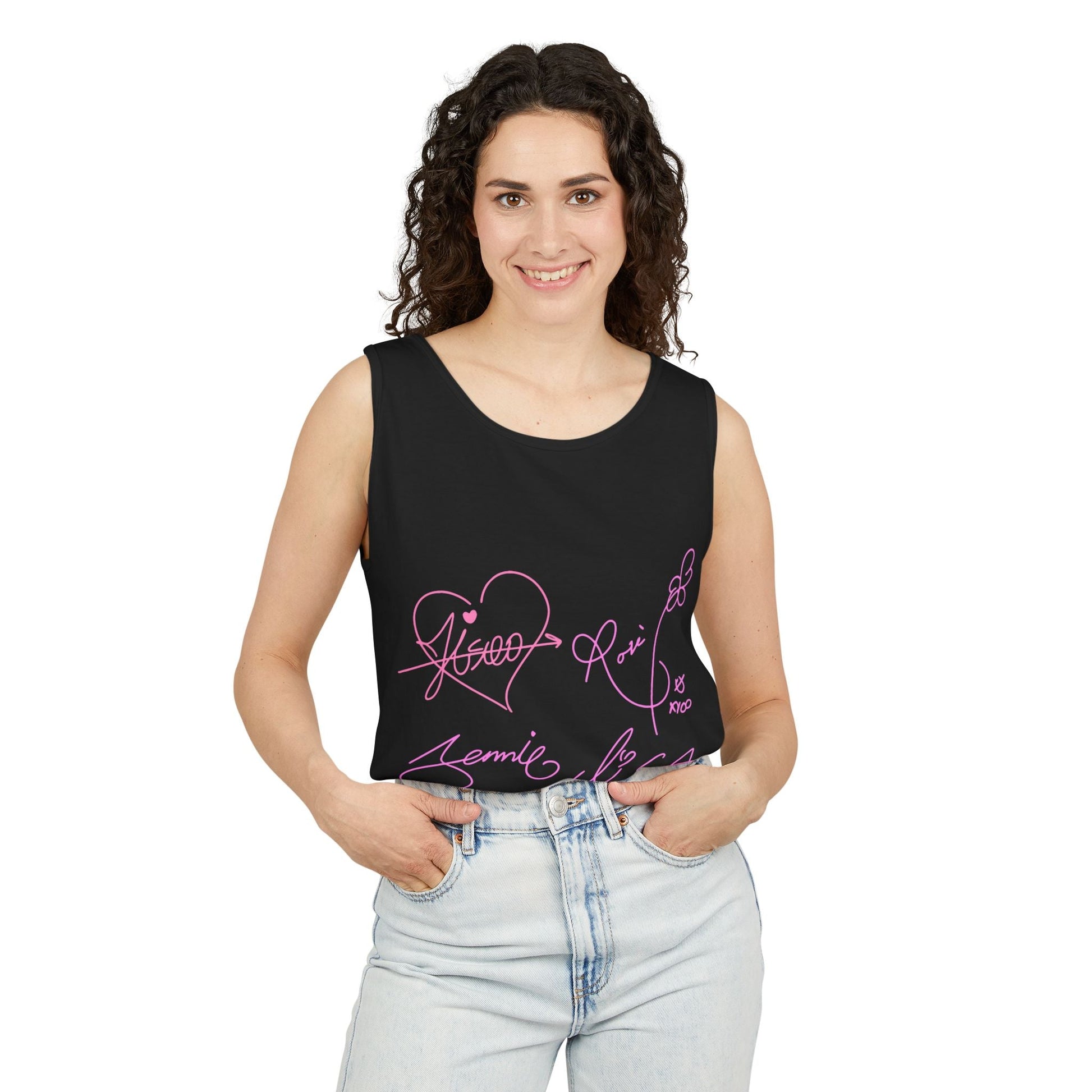 Signature Autograph – Dyed Tank Top Printify