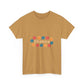 Retro Floral Groove Unisex Heavy cotton tee Printify