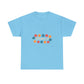 Retro Floral Groove Unisex Heavy cotton tee Printify