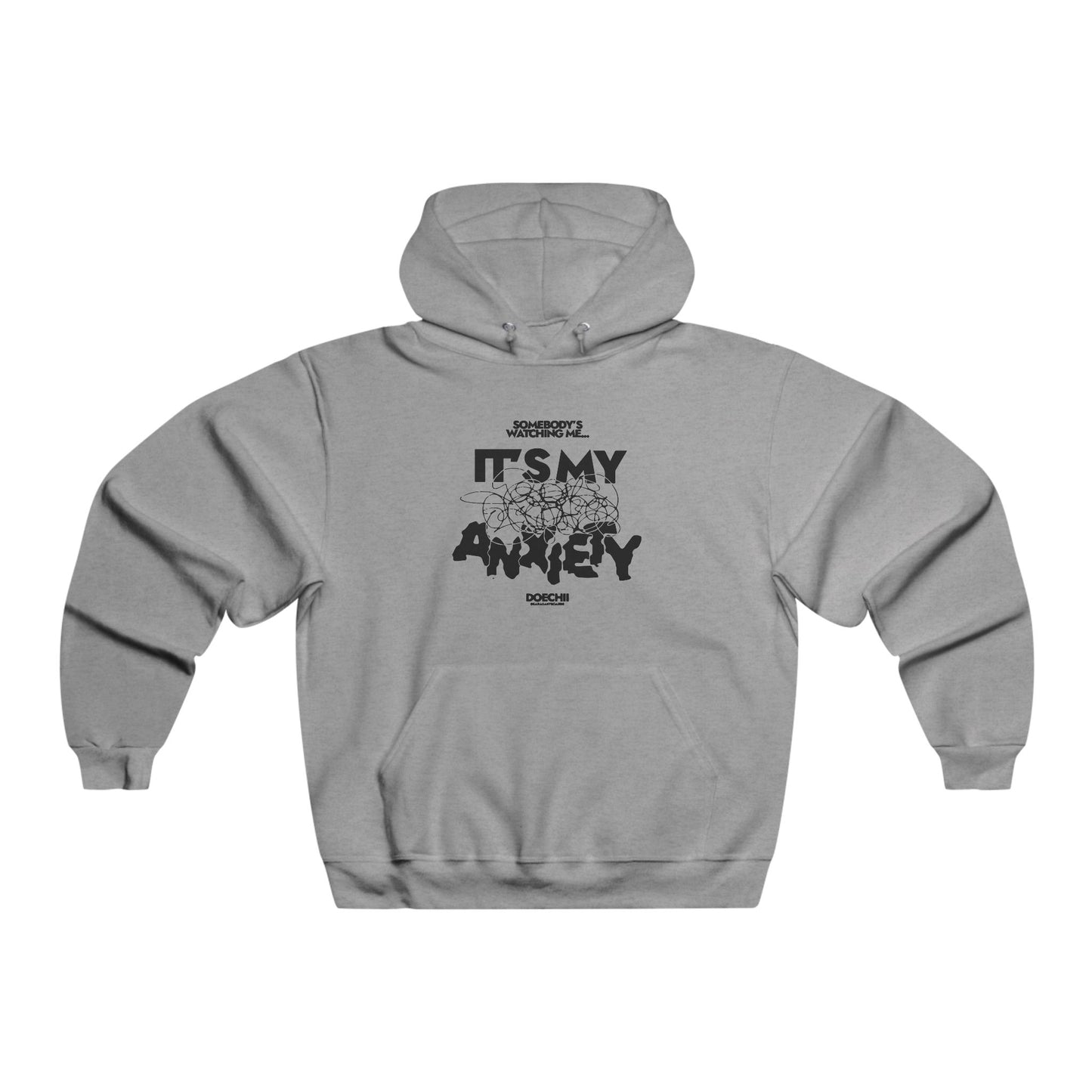 Block Font Quote Men's NUBLEND® Hooded Sweatshirt - snazzymerch