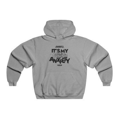 Block Font Quote Men's NUBLEND® Hooded Sweatshirt - snazzymerch