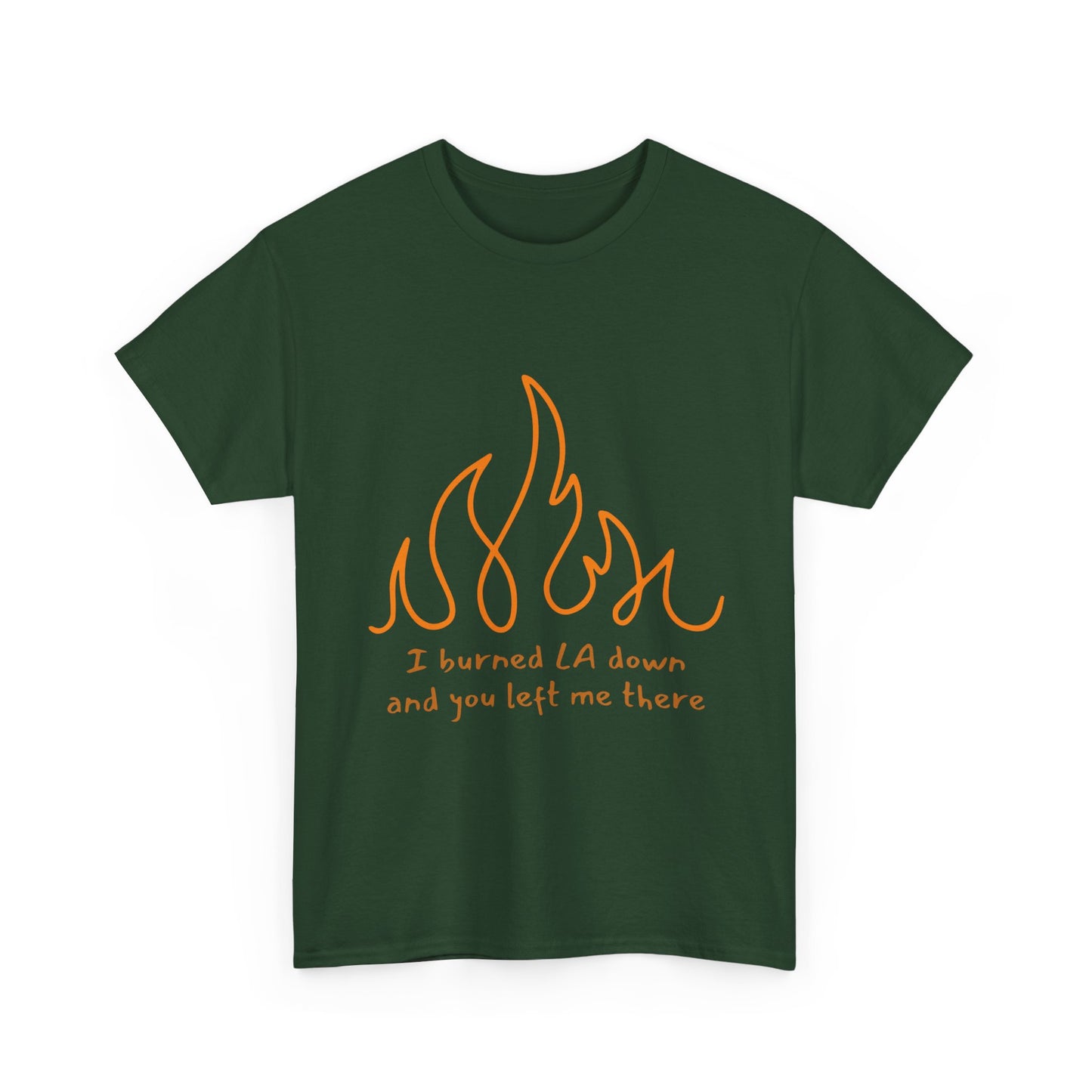 Flame Unisex Heavy Cotton Tee - snazzymerch