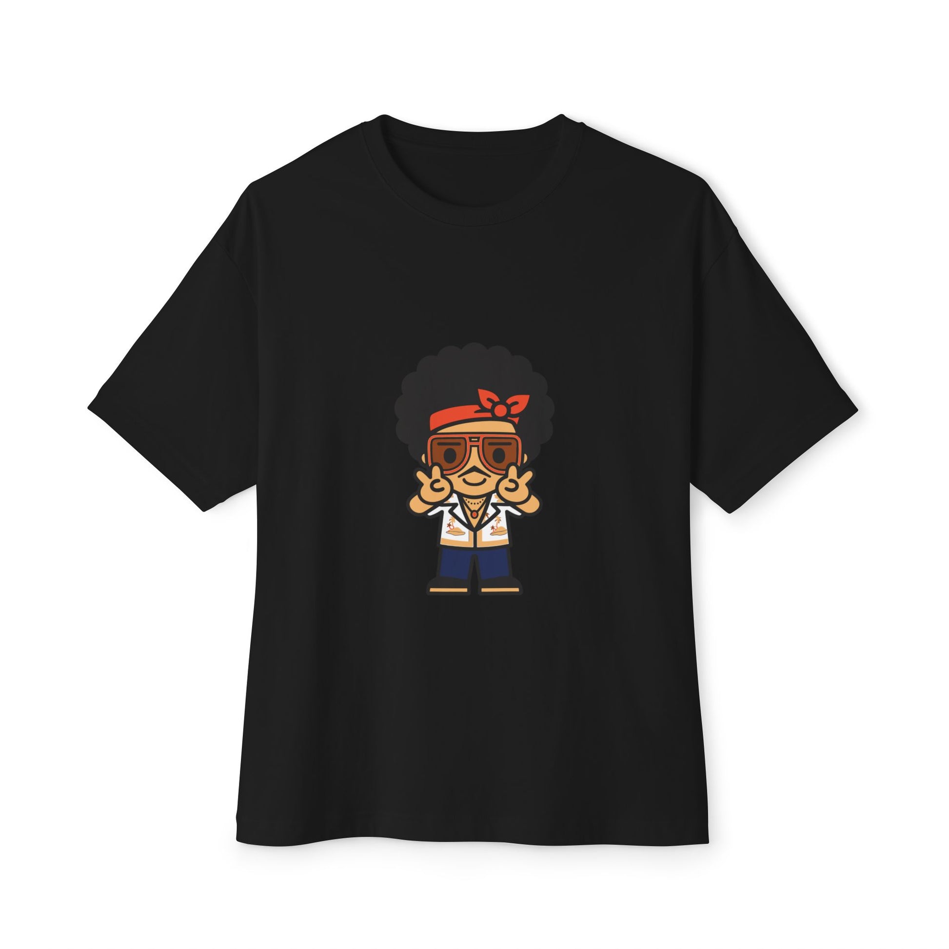 Afro Disco Mood Unisex Oversized Boxy Tee Printify
