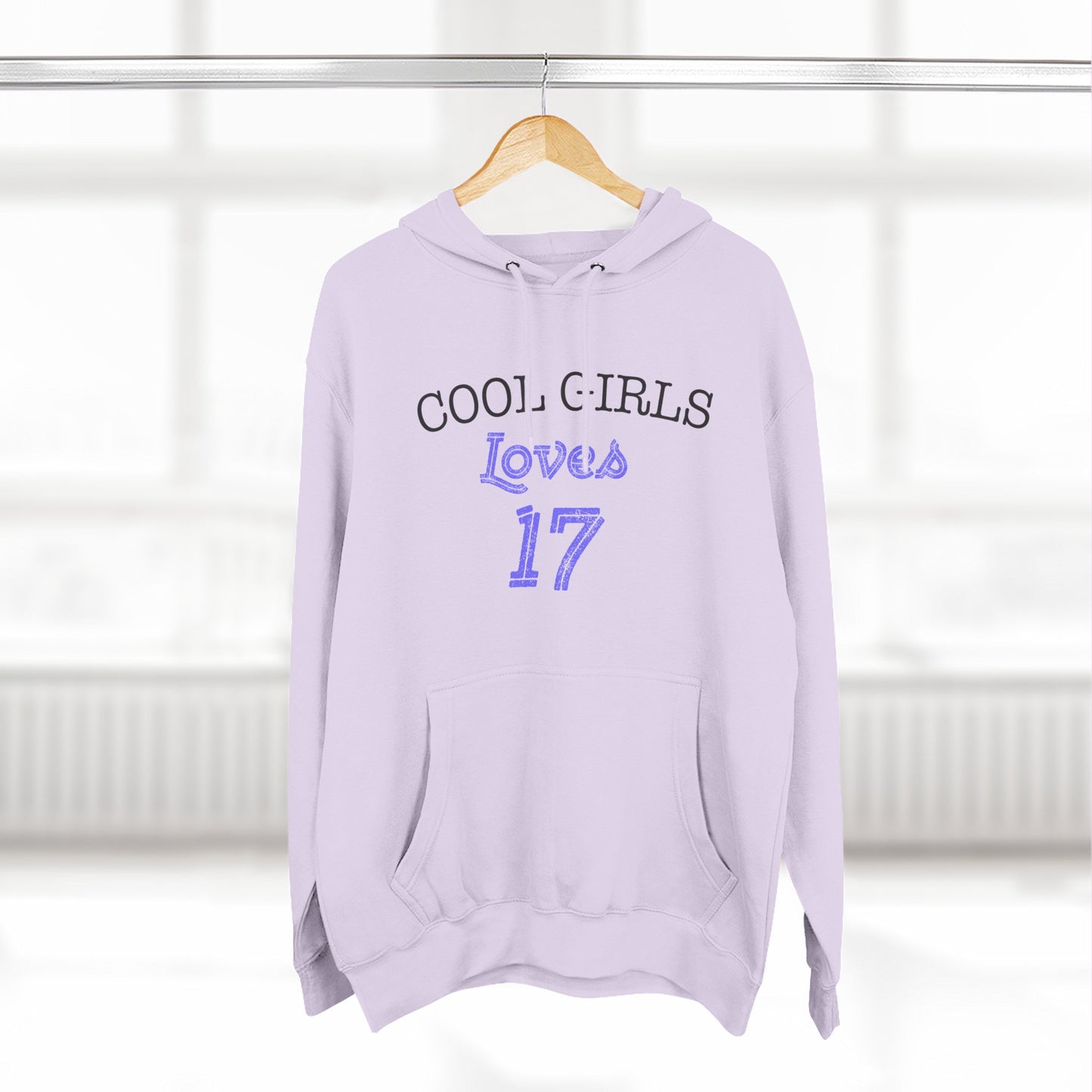 Love for 17 Graphic Three-Panel Fleece Hoodie - snazzymerch