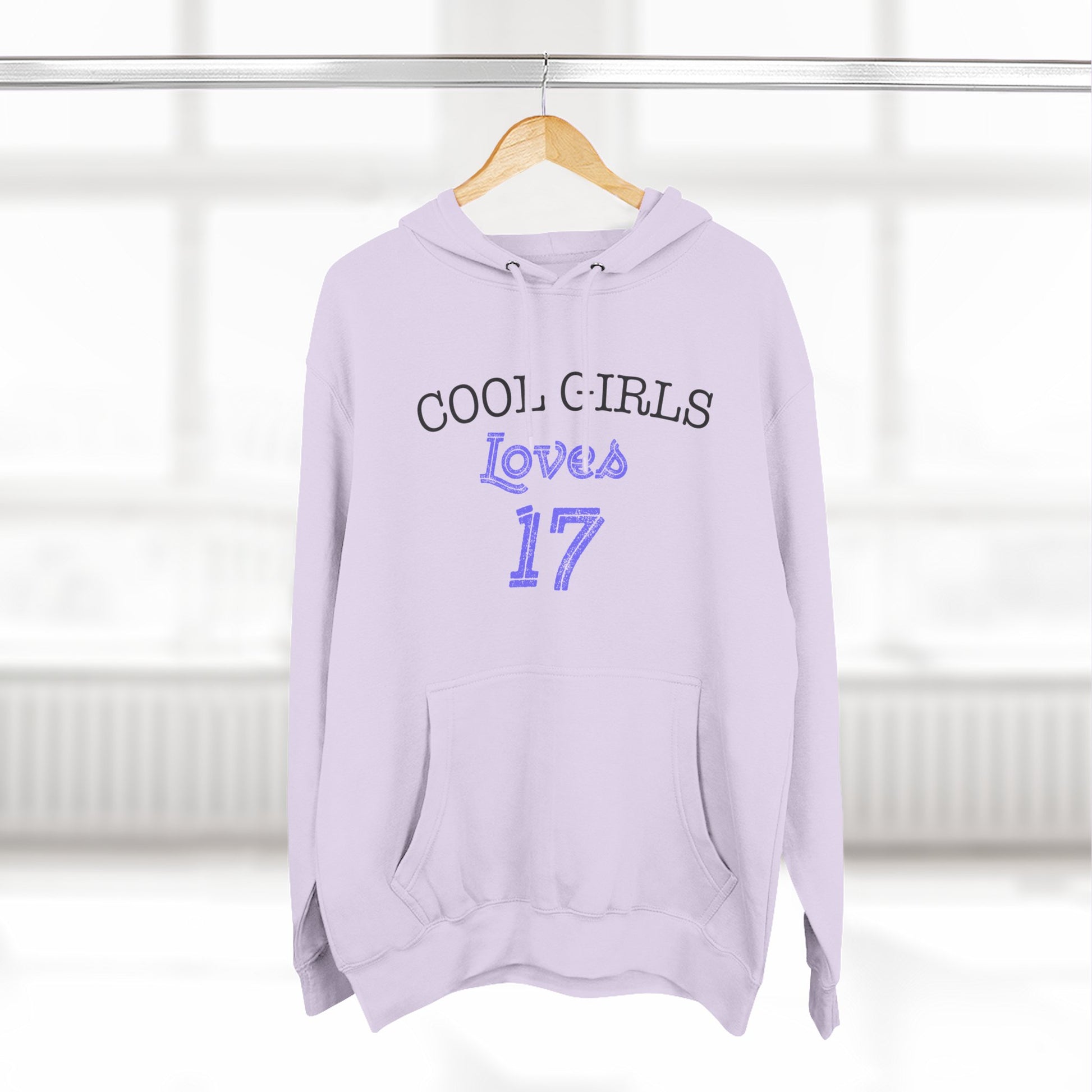 Love for 17 Graphic Three-Panel Fleece Hoodie - snazzymerch