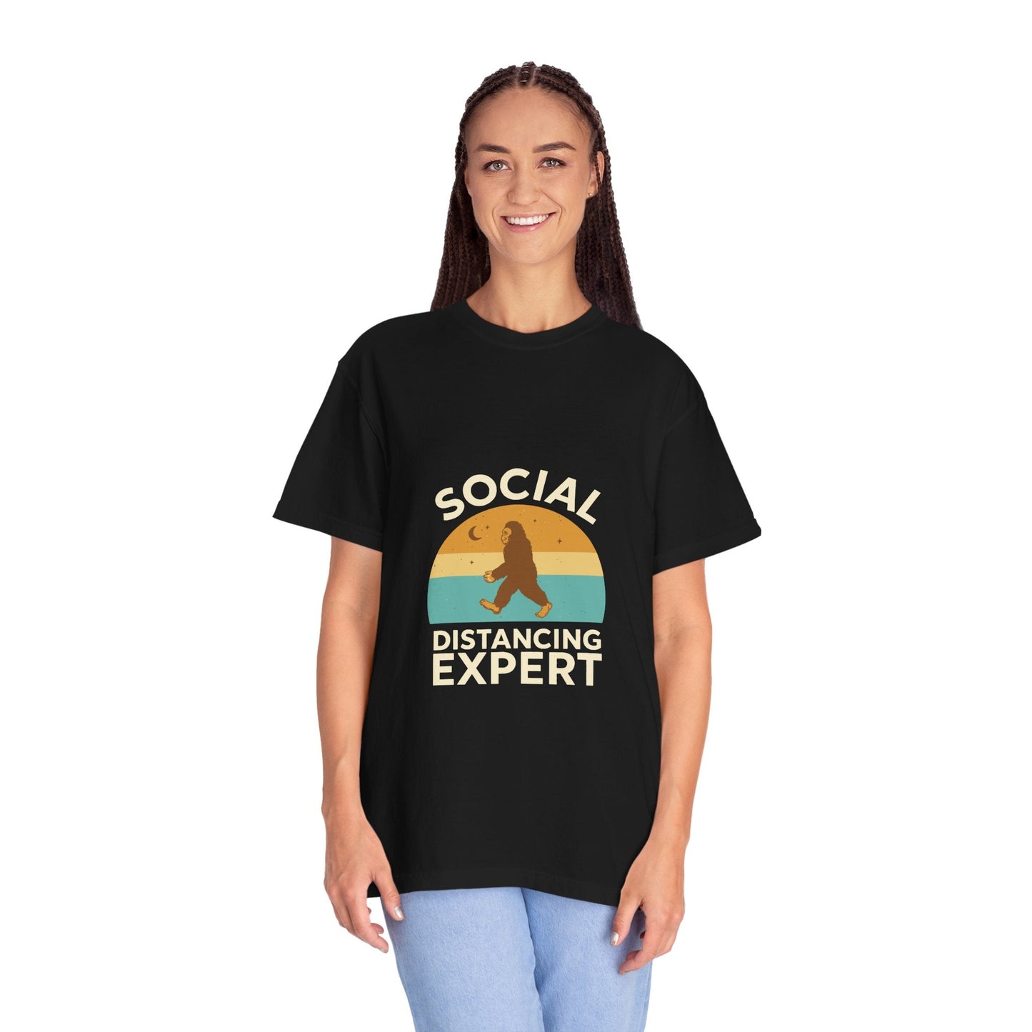 Dyed T-shirt – Snazzy Social Distance Edition Printify