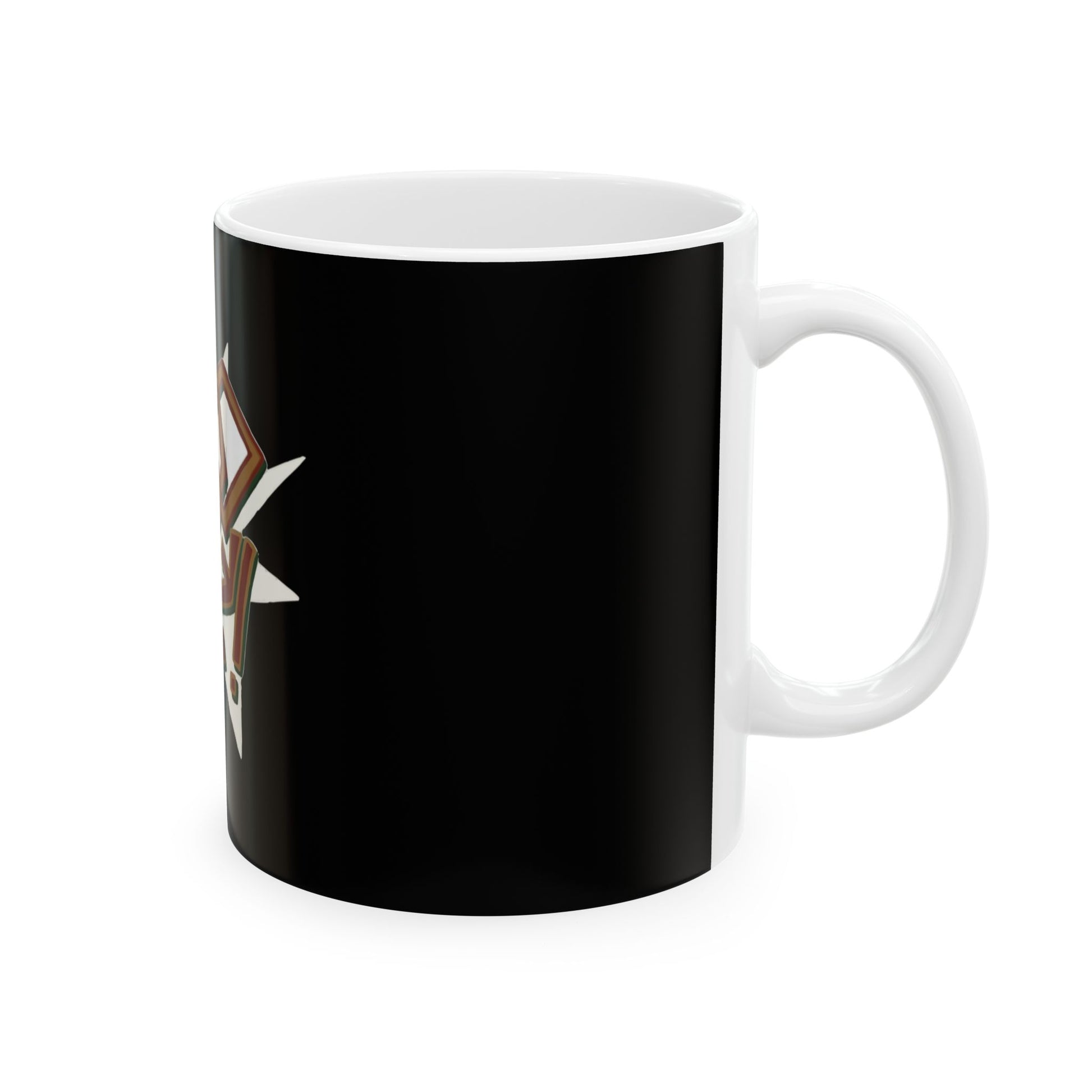 Geometric Lettering Ceramic Mug, (11oz, 15oz) - snazzymerch