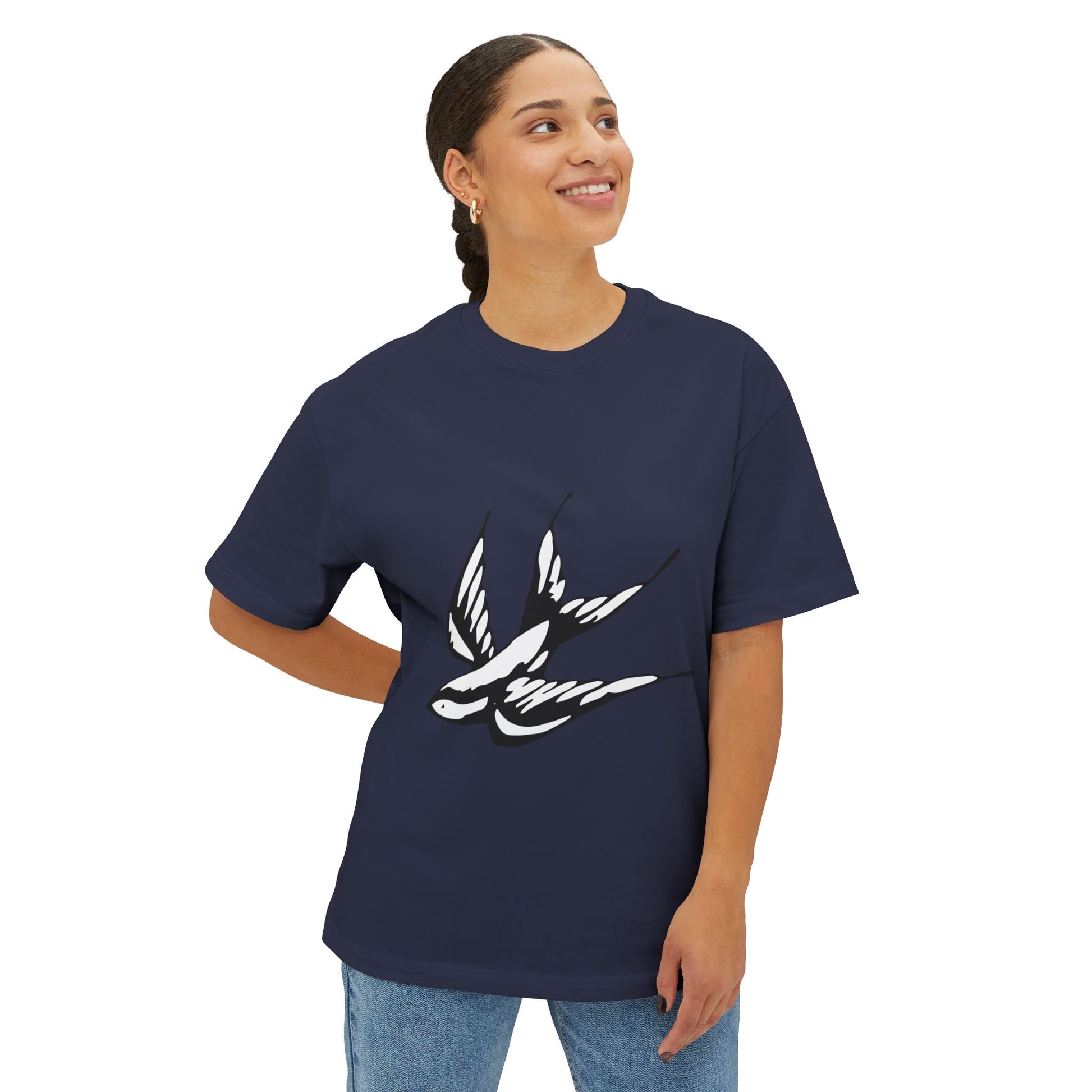 Flight Marked Unisex Oversized Boxy Tee Printify