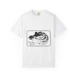 Bold Outline Typography Unisex Garment-Dyed T-shirt - snazzymerch