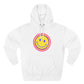 Retro Rainbow Smiley Three-Panel Fleece Hoodie - snazzymerch