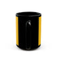 Pop Art Lips & Text Black Mug (11oz, 15oz) - snazzymerch