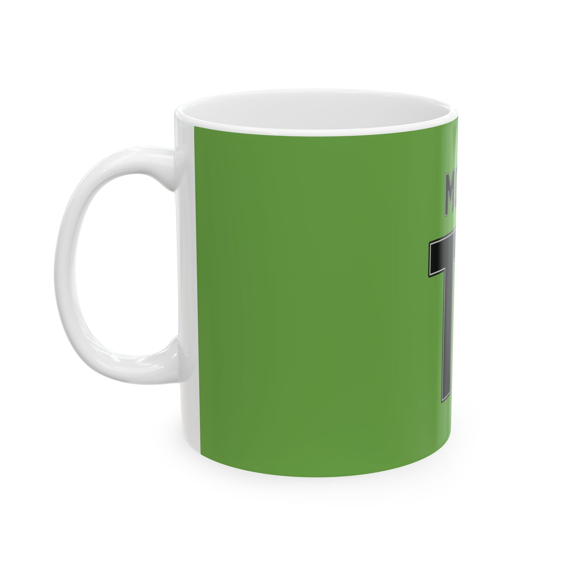 Minimal Bold Number Ceramic Mug, (11oz, 15oz) - snazzymerch
