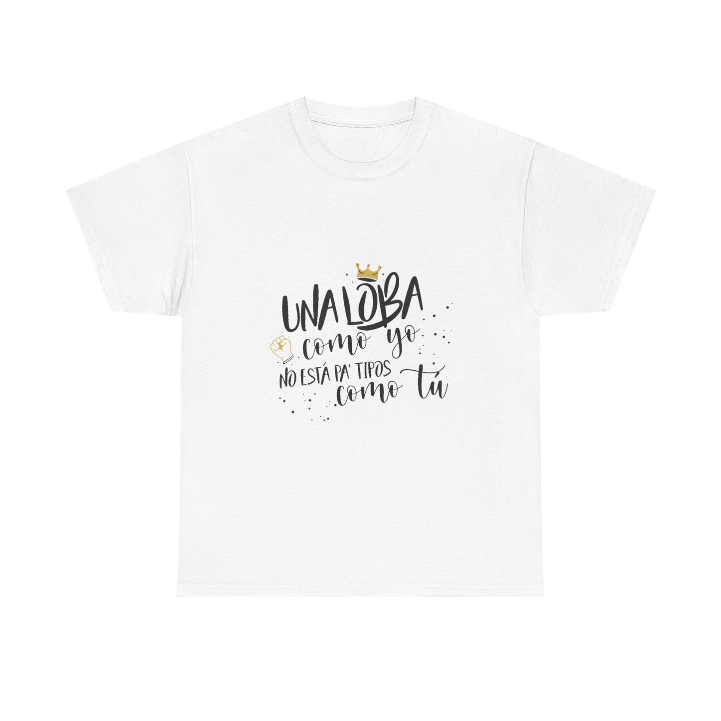 Golden Wolf Energy Unisex Heavy cotton tee Printify
