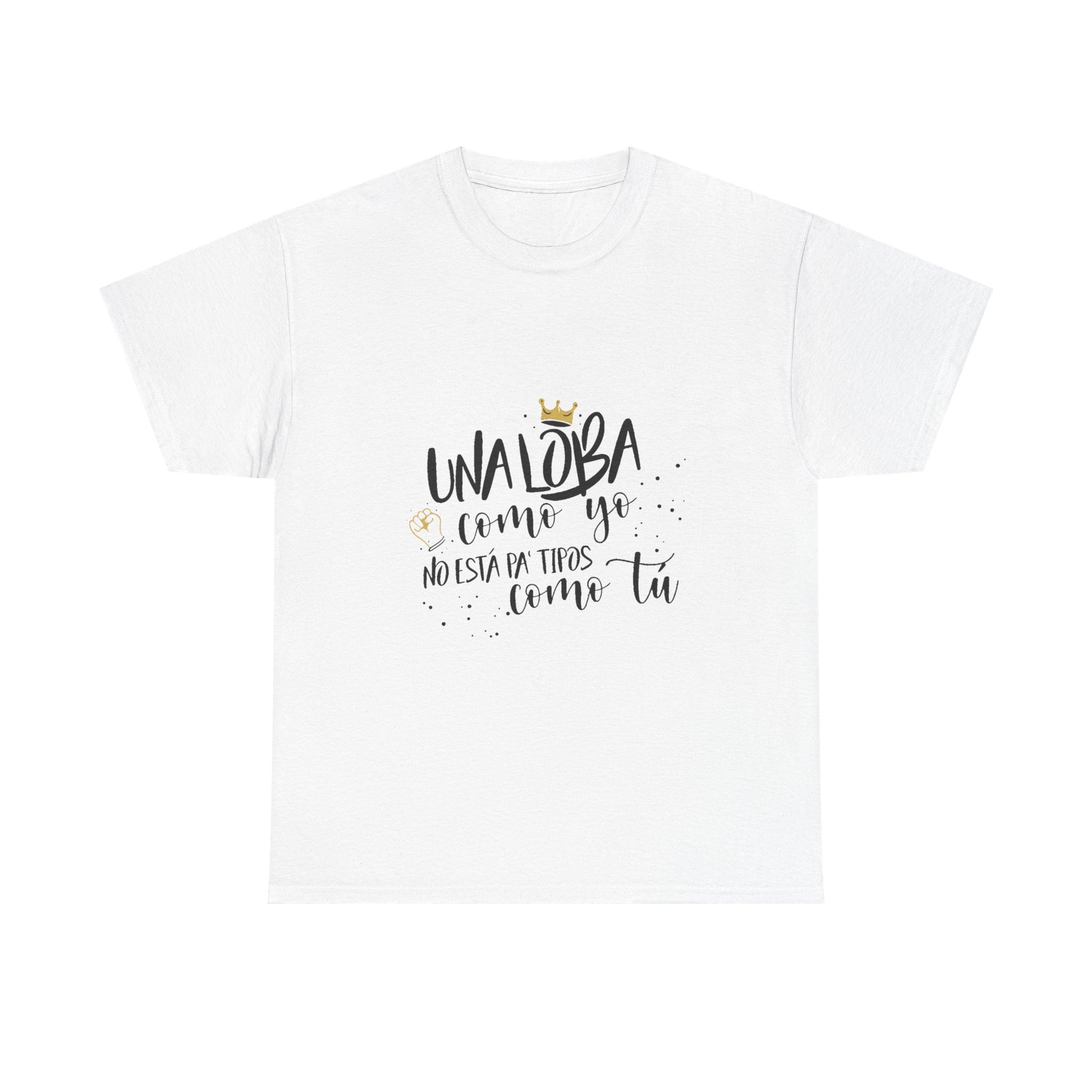 Golden Wolf Energy Unisex Heavy cotton tee Printify