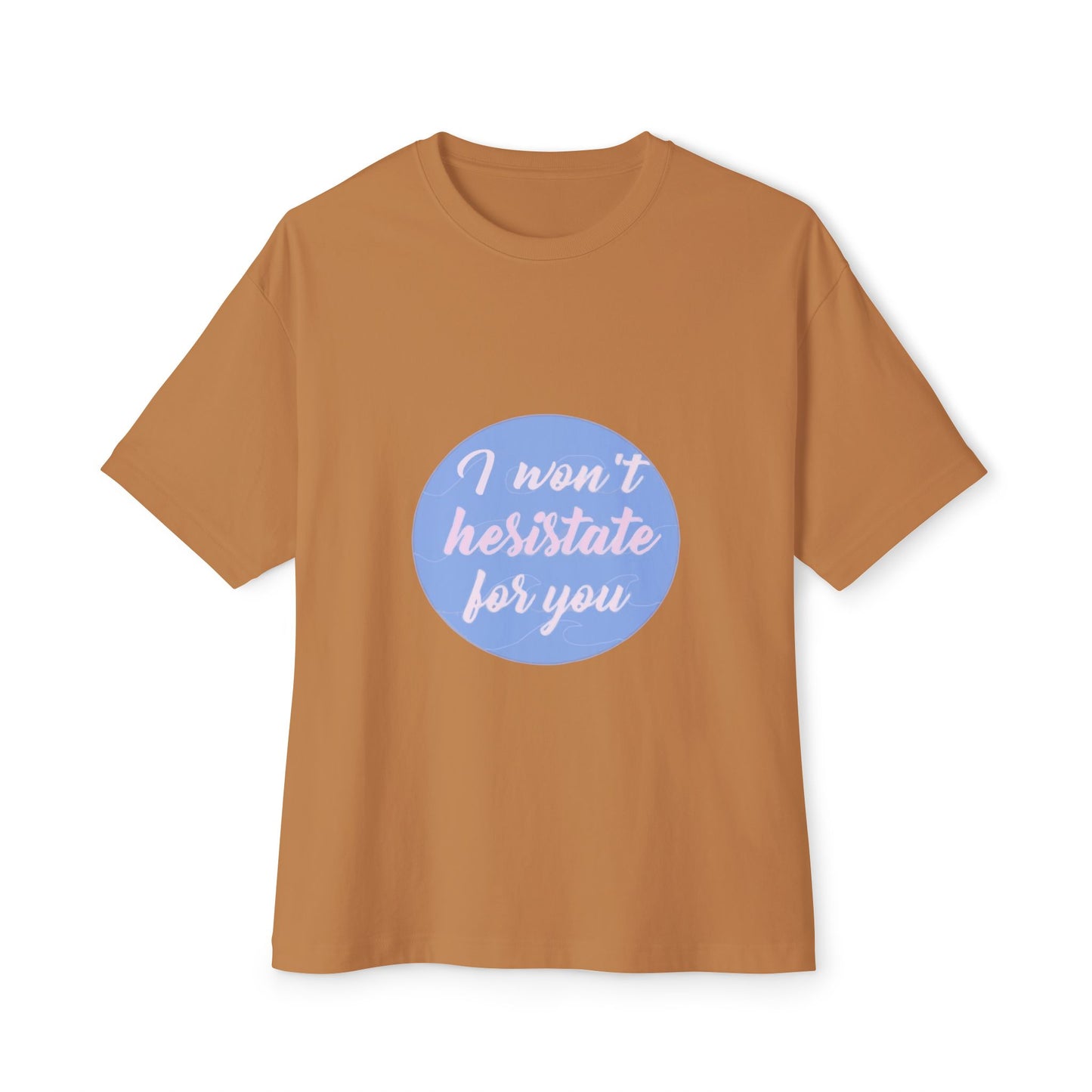 Blue Quote Circle Unisex Oversized Boxy Tee - snazzymerch