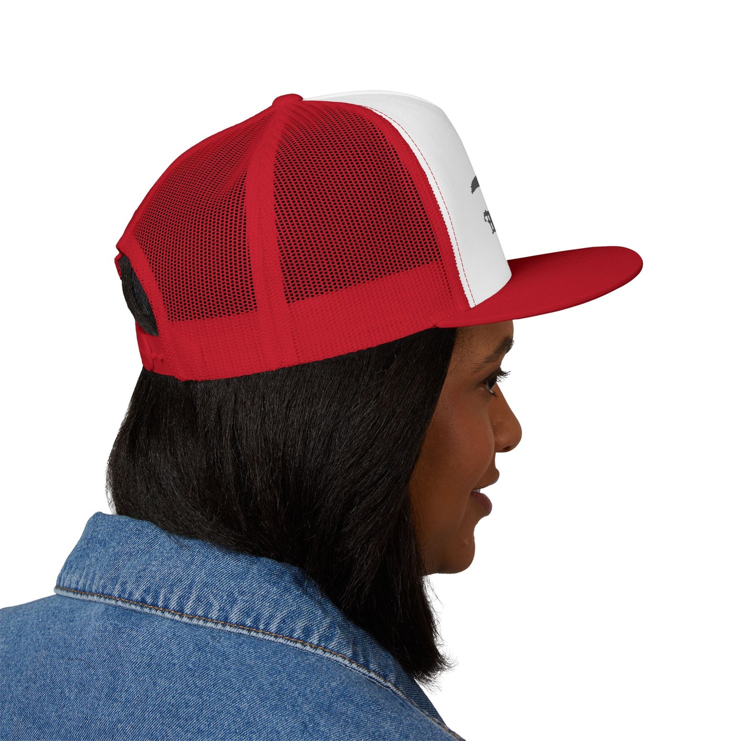 Billie Eilish Inspired Trucker Cap – Eyes & Shadows Gothic Edition Printify
