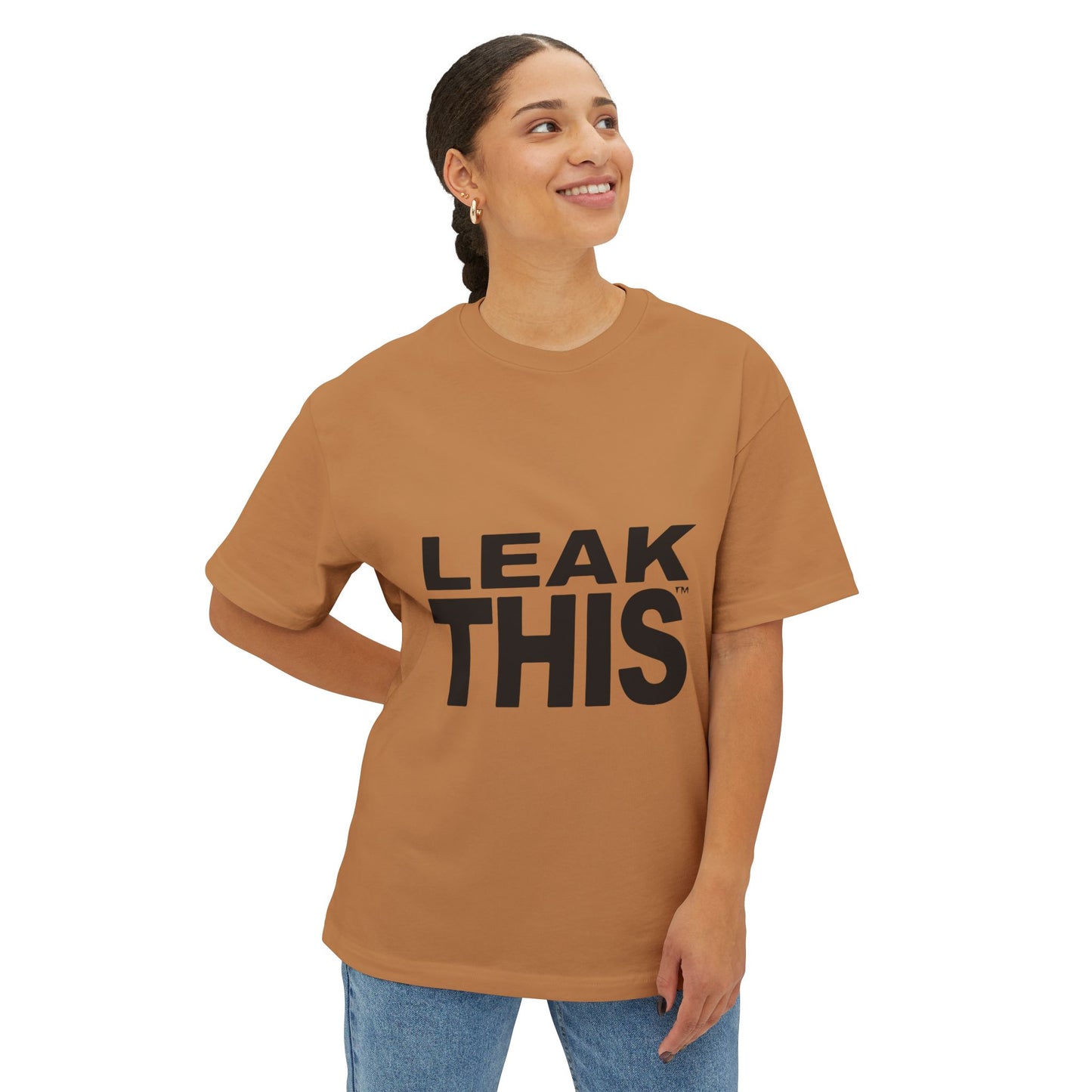 Bold Lettering Unisex Oversized Boxy Tee - snazzymerch
