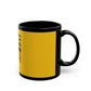 Pop Art Lips & Text Black Mug (11oz, 15oz) - snazzymerch