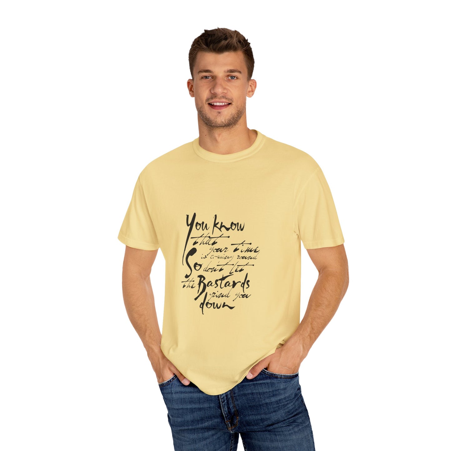Bold Outline Logo Unisex Garment-Dyed T-shirt - snazzymerch