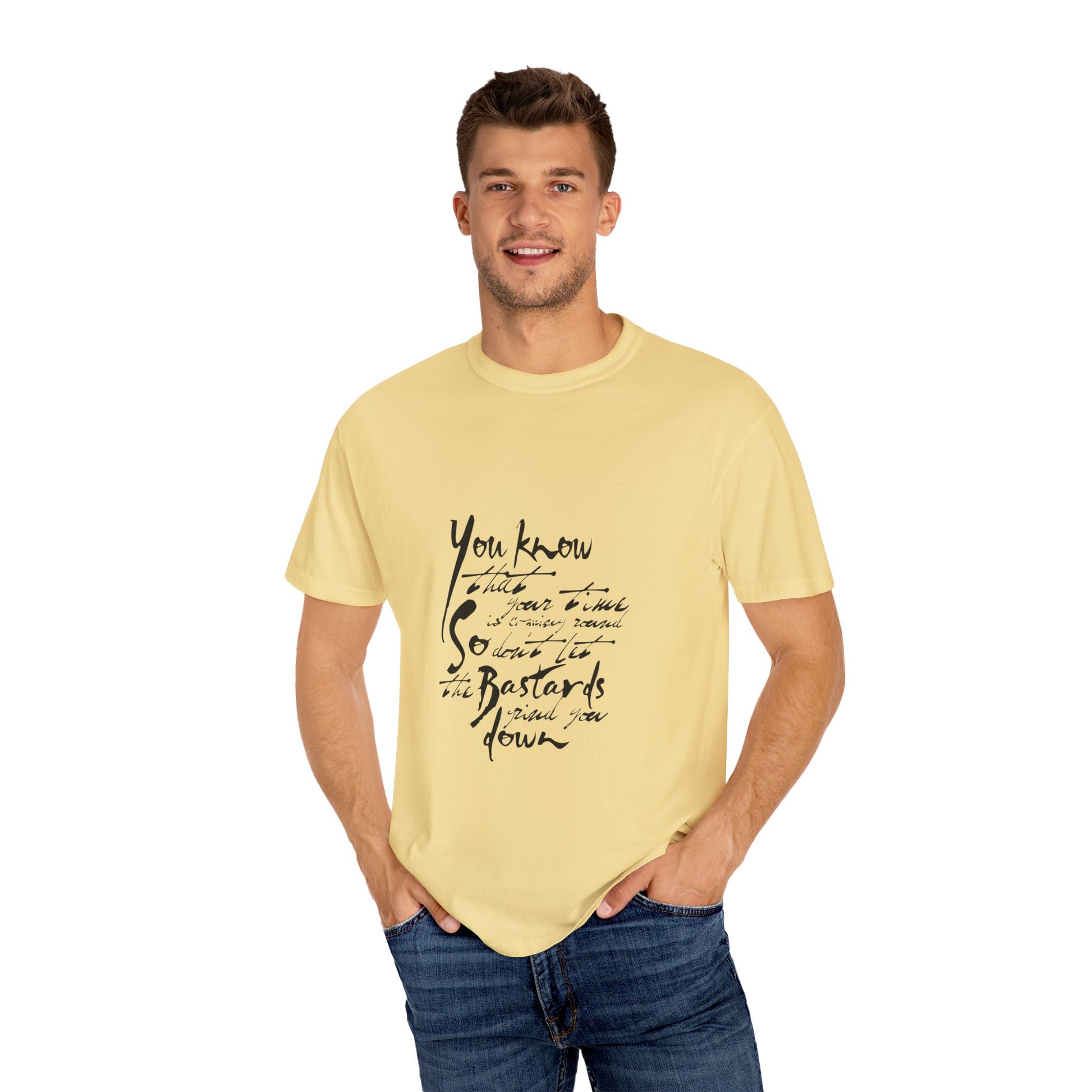 Bold Outline Logo Unisex Garment-Dyed T-shirt - snazzymerch
