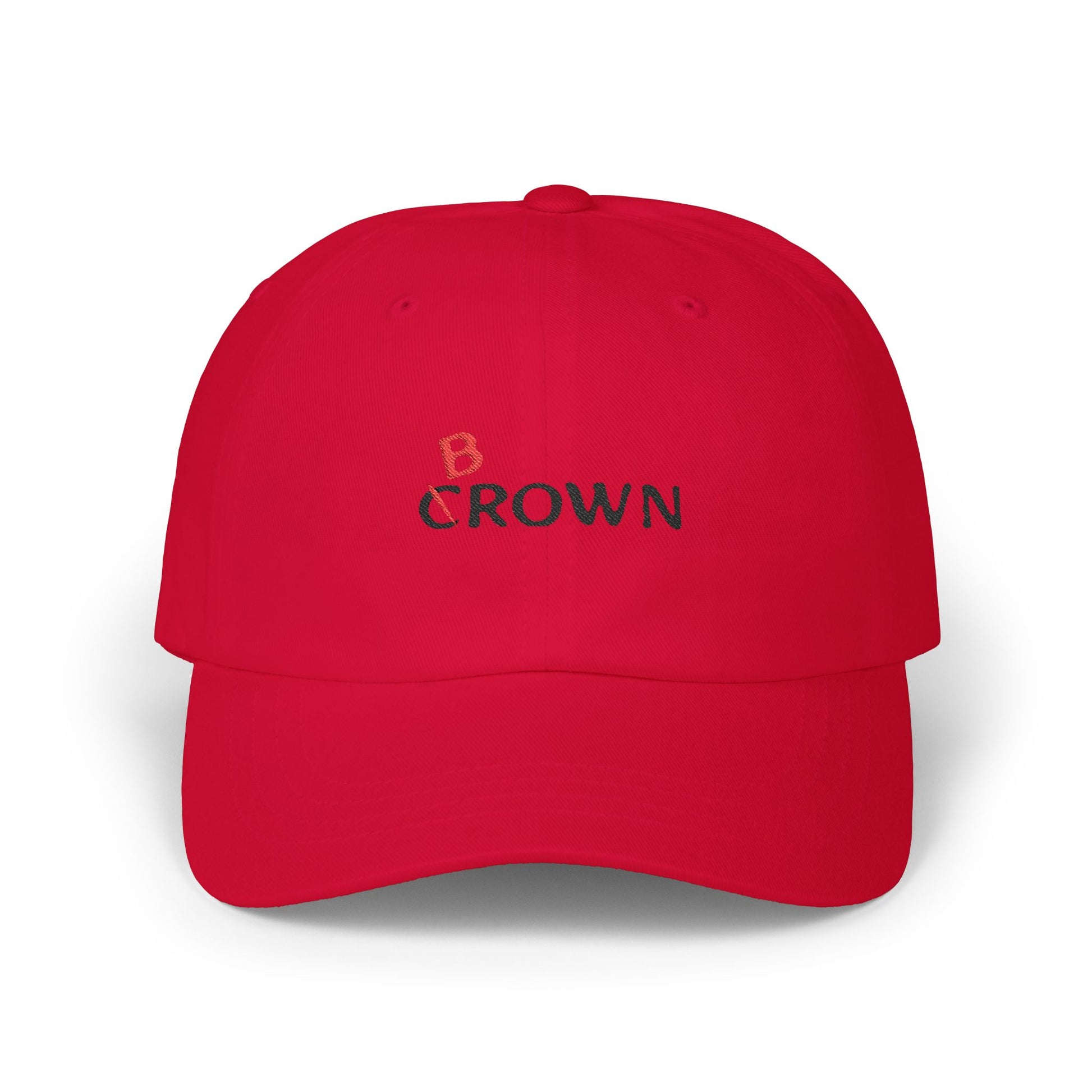 Abstract Red Flag Typography Classic Dad Cap - snazzymerch