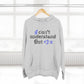 I <3 U Blue Type Three-Panel Fleece Hoodie - snazzymerch