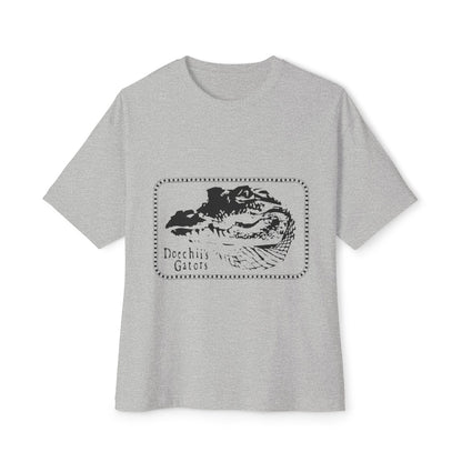 Bold Outline Typography Unisex Oversized Boxy Tee - snazzymerch