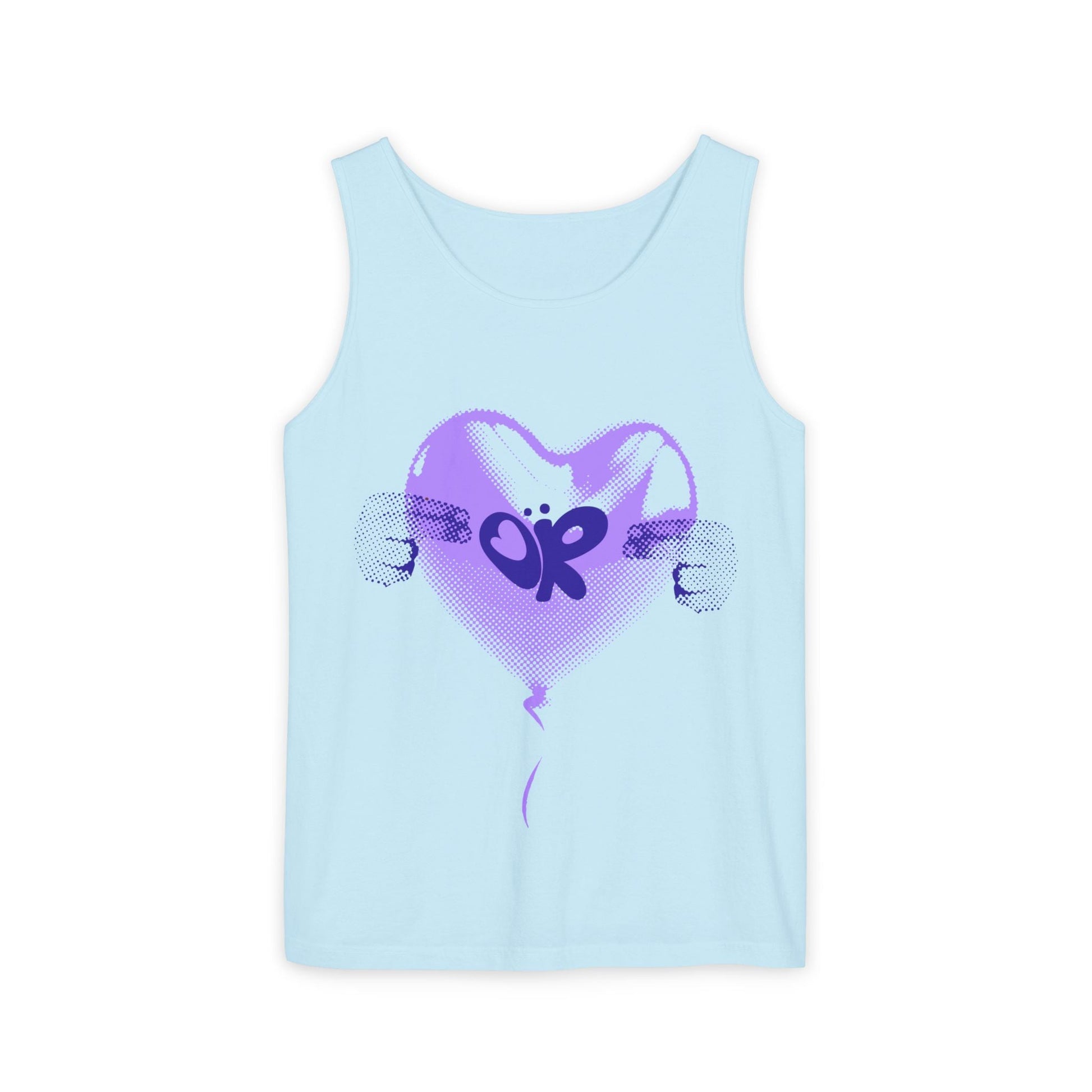 Heart Balloon OR Pop Art-Dyed Tank Top Printify