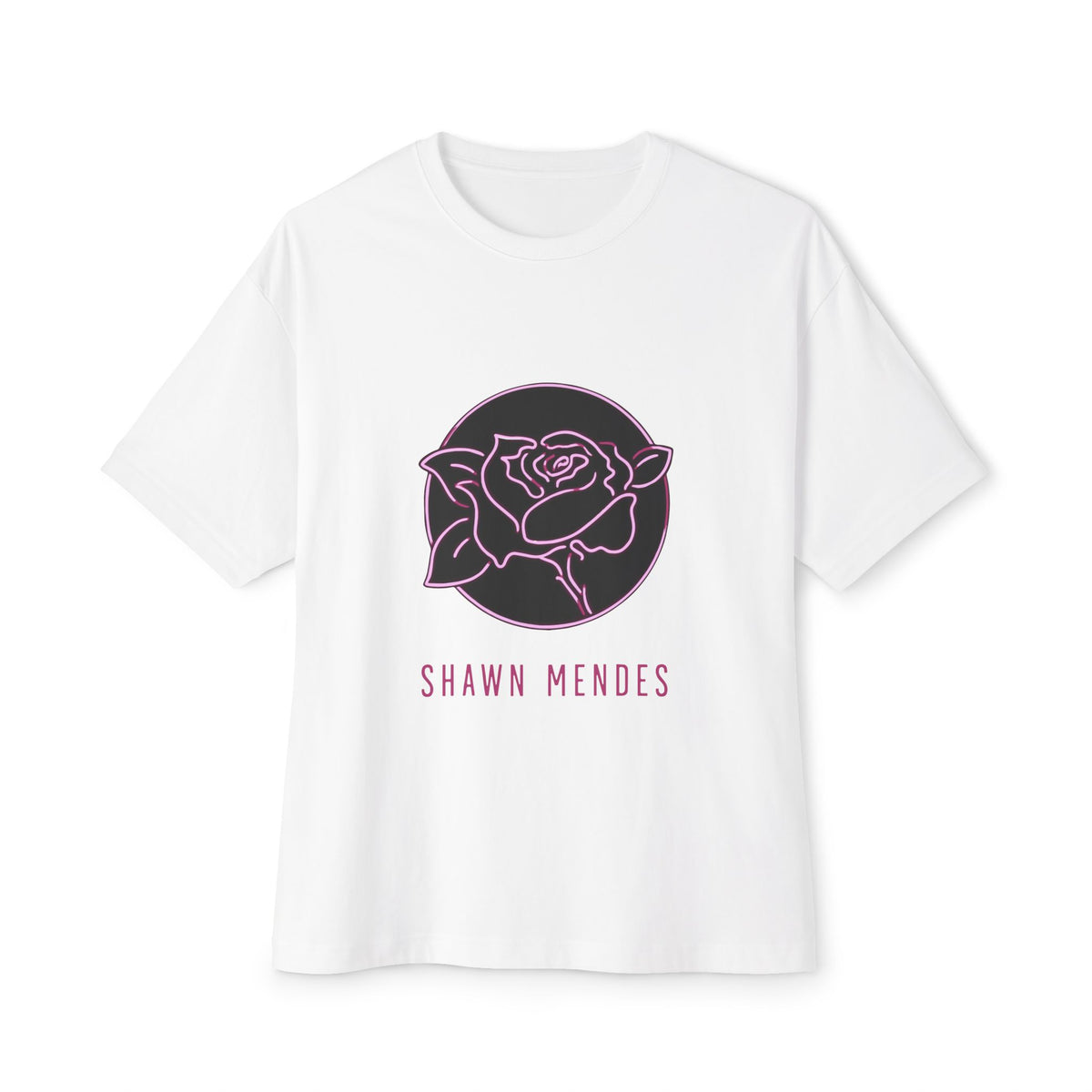 Neon Bloom Unisex Oversized Boxy Tee Printify
